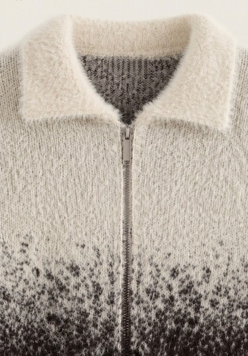 PULL ZIPPÉE EN LAINE