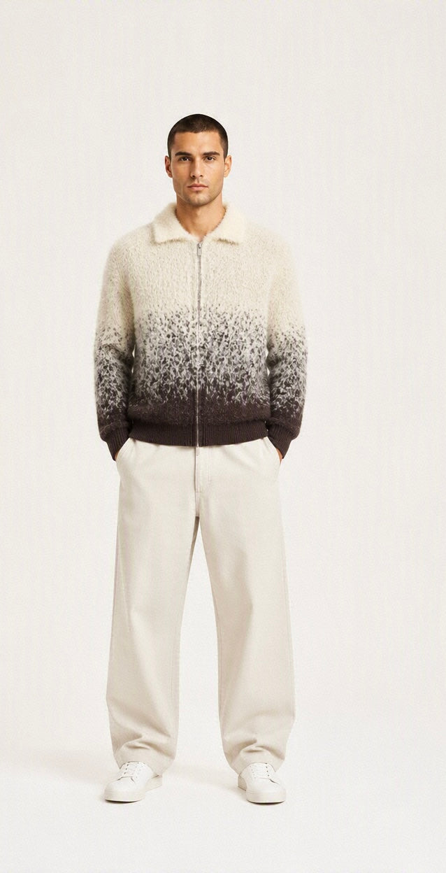 PULL ZIPPÉE EN LAINE