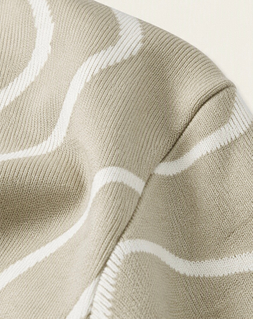 PULL DOUX A MOTIFS ABSTRAIT