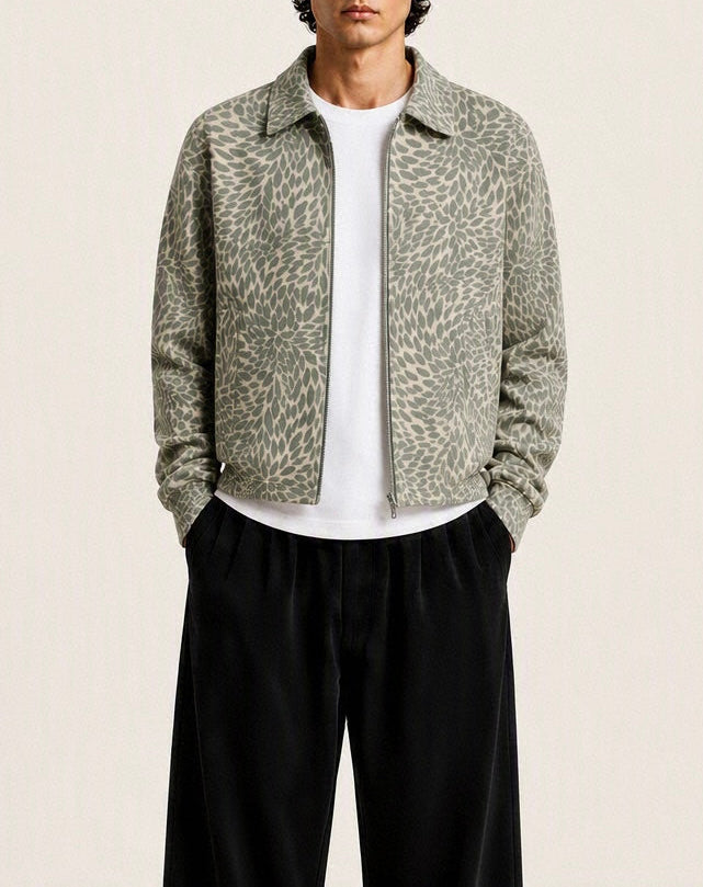 VESTE ZIPÉE À MOTIFS